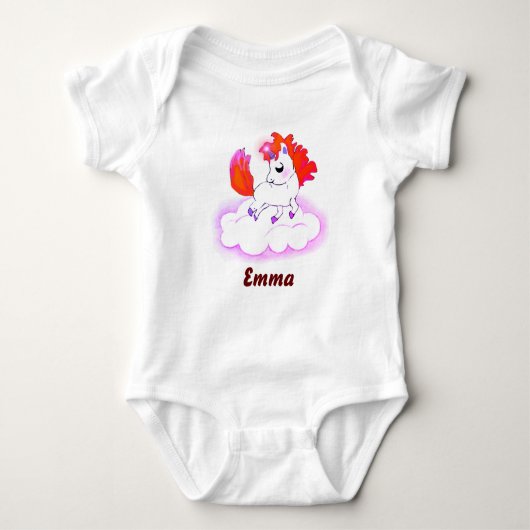 Happiness cute magic unicorn romper (Voorkant)