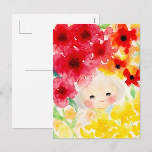 happiness feestdagenkaart (Voorkant / Achterkant)