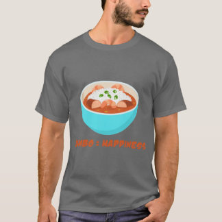 Happiness Food Quote Gumbo grafisch T-shirt