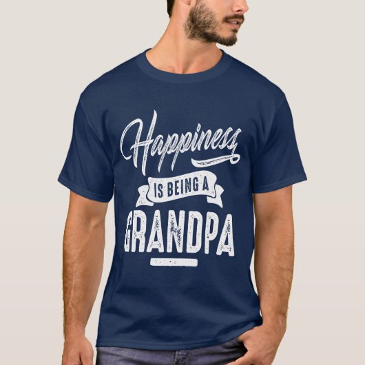 Happiness Grandpa T-shirt (Voorkant)