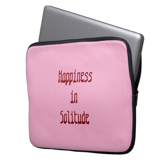 Happiness in Solitude Electronics Bag Laptop Sleeve (Voorkant Links)
