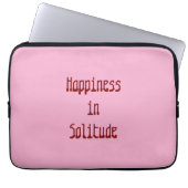 Happiness in Solitude Electronics Bag Laptop Sleeve (Voorkant)