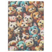 Happiness is a bunch of puppies klembord (Achterkant)