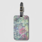 Happiness is a Butterfly - Inspiring Quote Bagagelabel (Voorkant (verticaal))