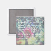 Happiness is a Butterfly - Inspiring Quote Magneet (Voorkant / Achterkant)