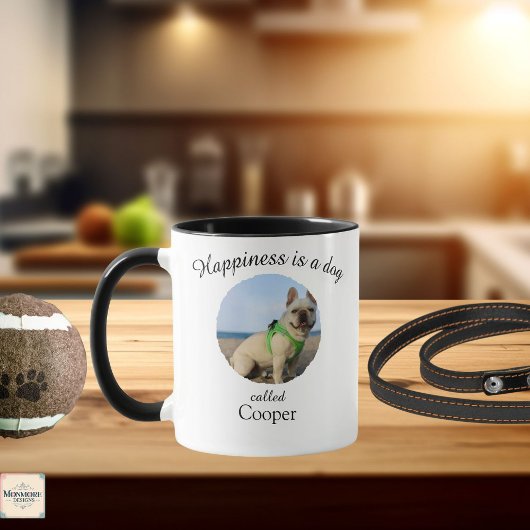 Happiness Is a Dog Personalised Mug Mok
