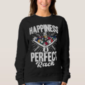 Happiness Is A Perfect Rack Billiards Player Pool  Trui (Voorkant)