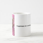 Happiness is a warm cat. Cat Coffee Mug Koffiemok (Center)