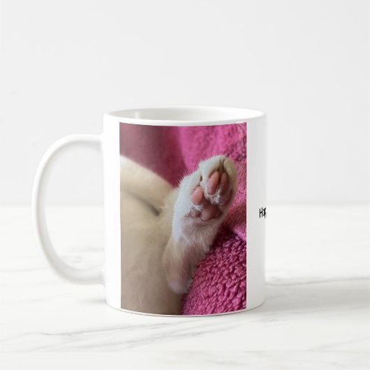 Happiness is a warm cat. Cat Coffee Mug Koffiemok (Links)