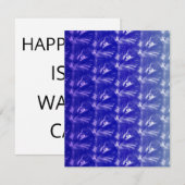 Happiness Is A Warm Cat Flat Card (Voorkant / Achterkant)