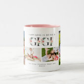 Happiness is Being a Gigi Blush Floral 4 foto Mok (Center)