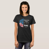 Happiness Is Being A Mama Sunflower 4th Of July T-shirt (Voorkant volledig)