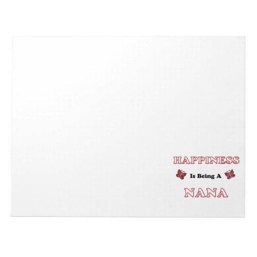 Happiness Is Being A Nana Notitieblok (Voorkant)