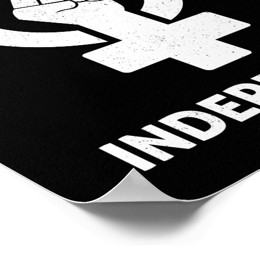 Happiness is being Independent Poster (Hoek)