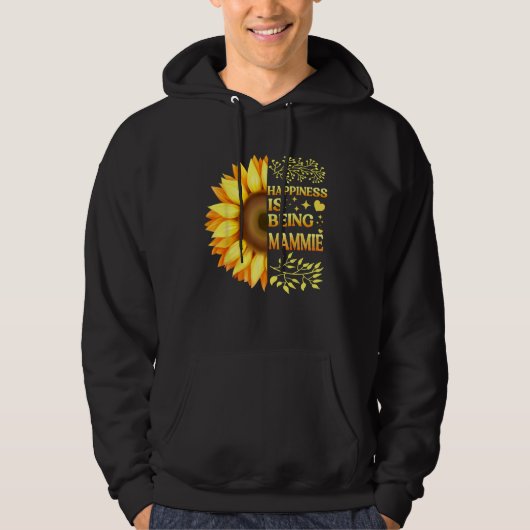 Happiness Is Being Lala Grandma To Be Sunflower Mo Hoodie (Voorkant)