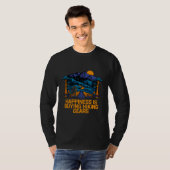 Happiness Is Buying Hiking Gears Hiker Sayings Tra T-shirt (Voorkant volledig)