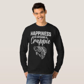 Happiness Is Catching A Crappie Fishing T-shirt (Voorkant volledig)