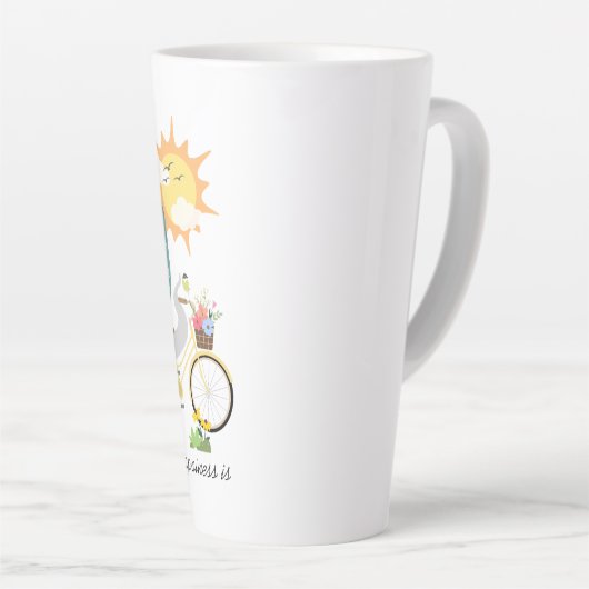 HAPPINESS IS Chow Corgi-latte mok (Rechterhoek)