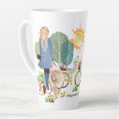 HAPPINESS IS Chow Corgi-latte mok (Linkerhoek)