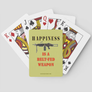 HAPPINESS IS EEN GEDACHT FED WAPEN SPEELKAARTEN