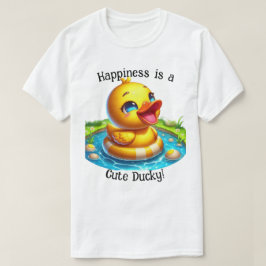 Happiness is een Schattige Ducky T-shirt (1)