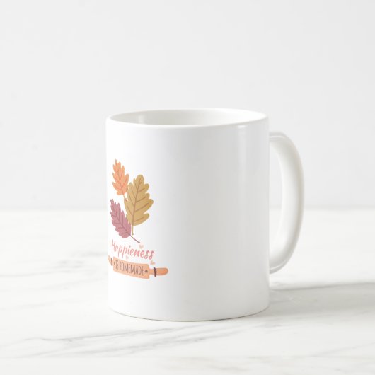 happiness is homemade autumn amazing design  koffiemok (Voorkant rechts)