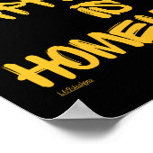 HAPPINESS IS HOMEMAMAMAGEERDE inspirerend prijsopg Poster (Hoek)