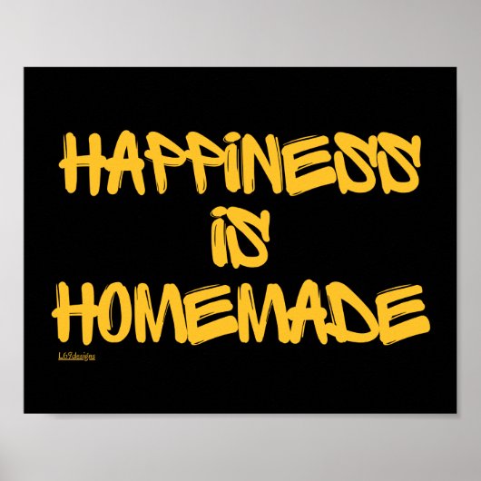 HAPPINESS IS HOMEMAMAMAGEERDE inspirerend prijsopg Poster (Voorkant)