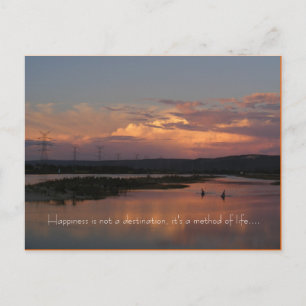 Happiness is not a bestemming, it's ... briefkaart