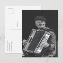 Happiness is Paris, muzikant zwart-wit kunst