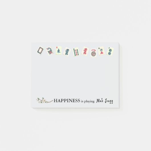 Happiness is playing Mah Jongg Post-it® Notes (Voorkant)