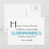 Happiness Is Yours Briefkaart (Voorkant / Achterkant)