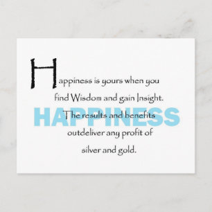 Happiness Is Yours Briefkaart