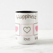 Happiness Live Love Laugh Mok (Midden)