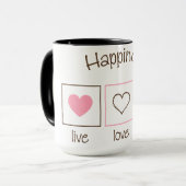 Happiness Live Love Laugh Mok (Voorkant links)