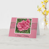 Happiness, Love and Laughter - Birthday Card Kaart (Gele Bloem)