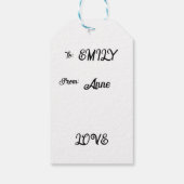 Happiness magic sweet bunny in the rainbow cadeaulabel (Achterkant)