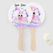  Happiness magic sweet bunny in the rainbow Handwaaier (Voorkant en achterkant)