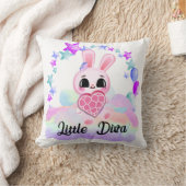 Happiness magic sweet bunny in the rainbow kussen (Deken)