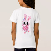 Happiness magic sweet bunny in the rainbow t-shirt (Achterkant)