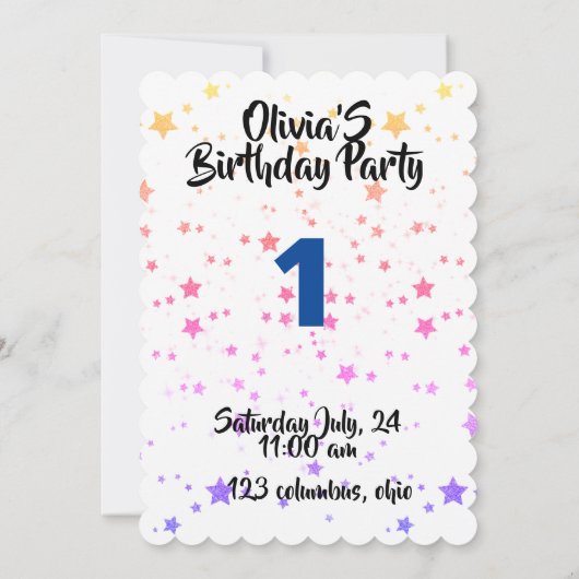 Happiness magic unicorn kaart (Achterkant)