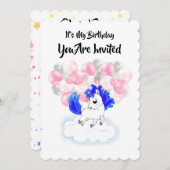 Happiness magic unicorn kaart (Voorkant / Achterkant)