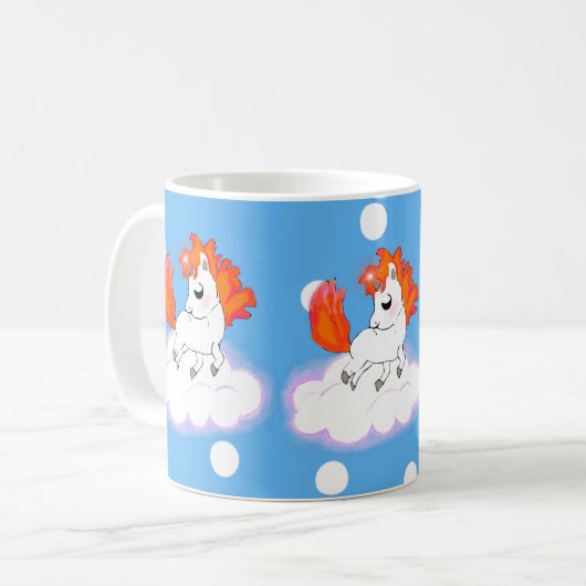 Happiness magic unicorn koffiemok (Voorkant links)