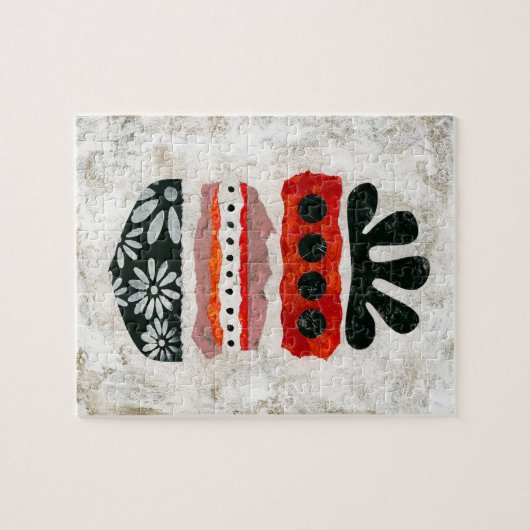 Happiness Matters puzzel - Abstracte kunst Legpuzzel (Horizontaal)