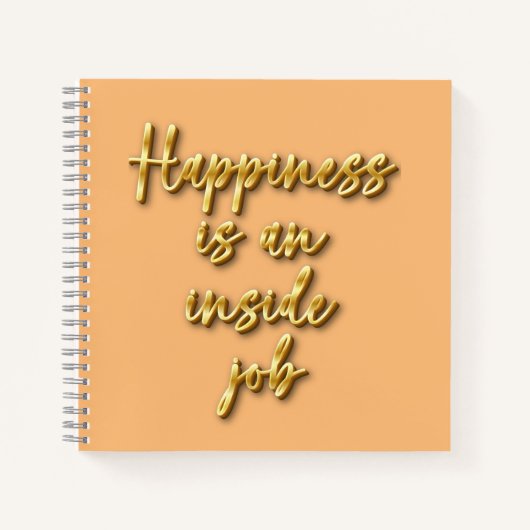Happiness Motivatie Spiral Notitieboek (Voorkant)