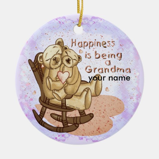 Happiness Oma ornament (Voorkant)