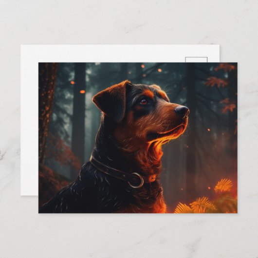 Happiness on Four Paws Briefkaart (Voorkant / Achterkant)