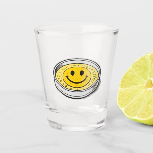 Happiness? Pluribuss Glass Shot Glas (Voorkant)