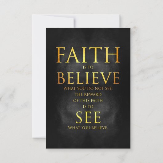 Happiness Quote Faith Believe See Bedankkaart (Voorkant)