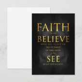 Happiness Quote Faith Believe See Bedankkaart (Voorkant / Achterkant)